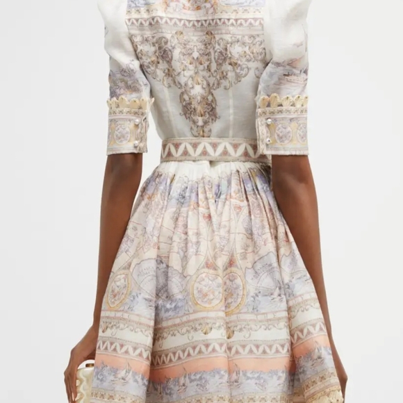Zimmermann Pastel Print Midi Dress - Picture 2 of 7